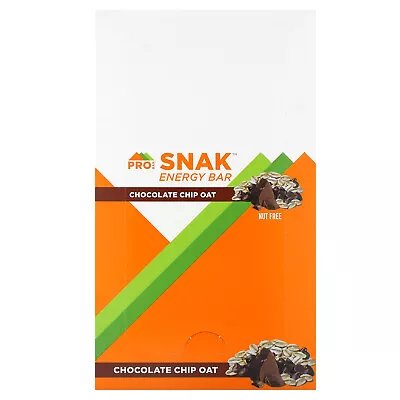 Snak Energy Bar Chocolate Chip Oat 12 Bars 1.6 Oz (45 G) Each • $16.44