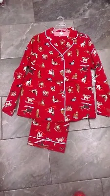 Nwt OLD NAVY WOMENS FLANNEL PAJAMA SET WINTER DOGS S. L TALL. L MATERNITY   XL • £18.99