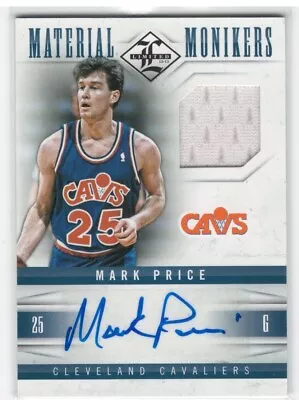 2012 Panini Limited Mark Price Autograph Game Worn Jersey Card #'d /99 • $39.99