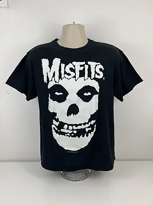 VTG 2002 Misfits Crimson Ghost Fiend Black T Shirt Mens Size L Large Anvil USED • $24.99