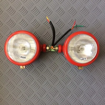 Massey Ferguson 35 65 Tractor Red Headlights Side Mounted  Pair • $87.10