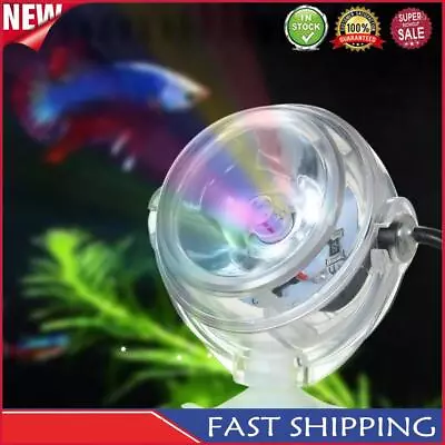 Mini Waterproof Aquarium LED Spotlight Fish Tank Underwater Lamp (Colorful • $17.04