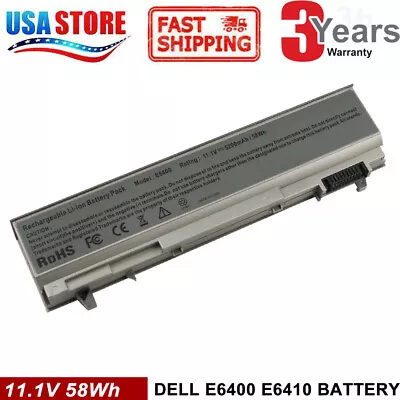 Battery For Dell Latitude E6400 ATG XFR E6410 E6500 E6510 312-0748 PT435 6Cell • $15.99