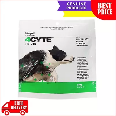 4cyte Canine Joint Support Supplement Granules For Dog 100 Gm Joint Care • $90.96