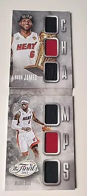 2014-15 Preferred LeBron James Miami Heat Finals Champs 6 Patch Booklet /99 • $7.50