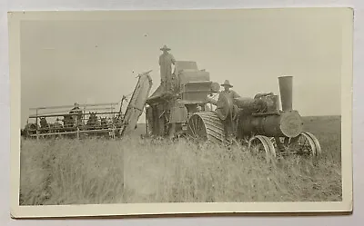 Vintage Townsend Oil Tractor Black White Photograph Farming Steam Engine • $233.98