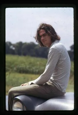 Two Lane Blacktop James Taylor Sat On Classic Car Original 35mm Transparency • $29.99