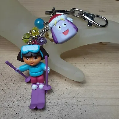 Vintage Dora The Explorer Beaded With Charms Key Chain / Purse Jewelry • $13