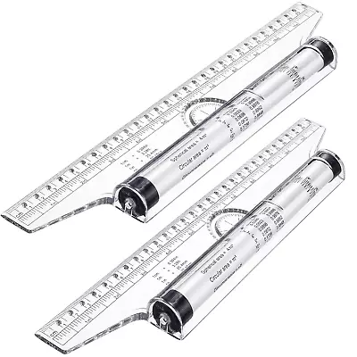 2 Pieces Plastic Measuring Rolling Ruler Drawing Roller Ruler Parallel Ruler ... • $15.14