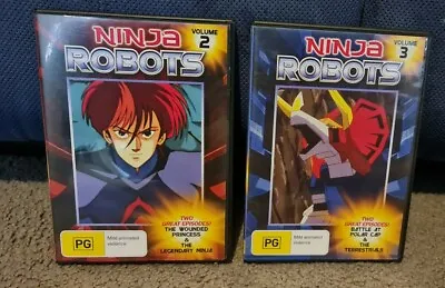 Ninja Robots Volumes 2 & 3 - Rare Dvd - Tv Japanese Animation • $39.95