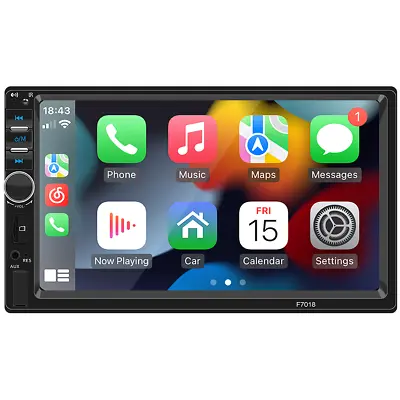 7in Car MP5 Player Bluetooth Touch Screen Double 2 DIN Stereo Radio FM Android • $69.20