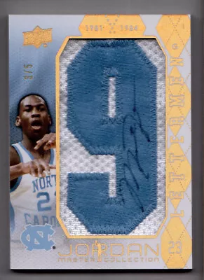 2012 Upper Deck Jordan Master Collection Letterman #L-NC Michael Jordan AUTO 3/5 • $5500