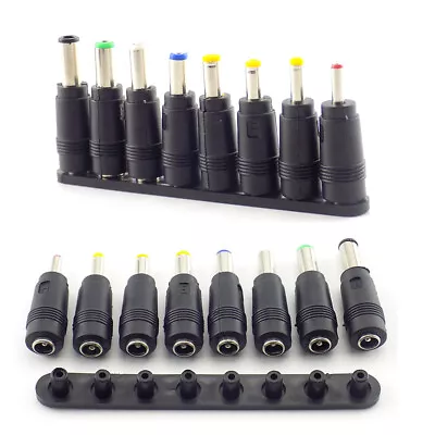 1Set 8PCS Universal AC DC Power Adapter Plug Charger Tips For PC Notebook Laptop • £1.91