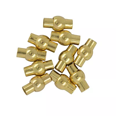 10Pcs 4mm Tube Barrel Magnetic Clasps Bracelet Connectors Jewelry Accessories • £4.02