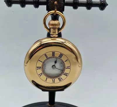 Antique Waltham U.s.a Rolled Gold Half Hunter Pocket Watch  49 Mm. /h043 • £259