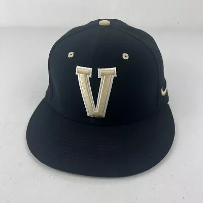 Nike True Dri-Fit Vanderbilt Commodores Team Issue Hat Cap Size S/M Gold Black • $56.25