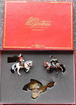 BRITAINS Ltd 1999 Metal British & French Cavalry Diorama 3-Pc Boxed Set #00170 • $24.99