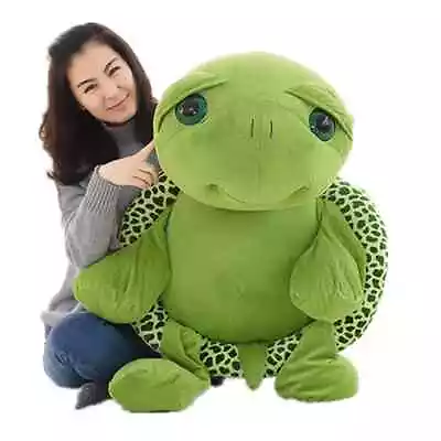 80cm 100cm Plush Toy Big Eyes Tortoise Soft Animal  Turtles Dolls For Kids Gift • $55.75