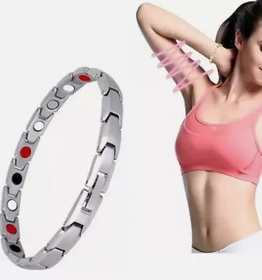 Strong Magnetic Bracelet For Women Ladies - Arthritis Pain Relief Wristband 21CM • £5.88