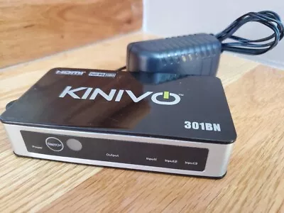 KINIVO 301BN HDMI Auto Switch 4K HDR 3 HDMI Port VG+/Excellent Condition • $19.99