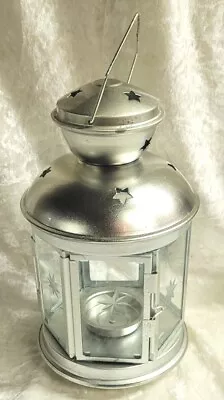 $10.99 • Buy Ikea Hanging Tealight Candle Holder Lantern Silver