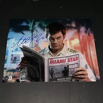 Michael C Hall Signed Dexter TV 11x14 Photo Beckett BAS A • $200