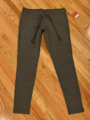 Y2K MOSSIMO SUPPLY Dark Grey Leggings Fitted Sweat Pants Pocket NWT Women’s Sz M • $19.99