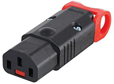 PA130100BK -  IEC Lock+ Locking Rewireable IEC C13 Connector • £6.74