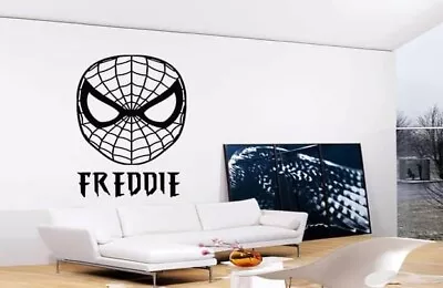 Spider Man  Wall Sticker Personalise With Name  • £14.99