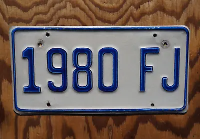 1980s JAMAICA License Plate CARRIBEAN ISLAND # 1980 FJ • $99.99