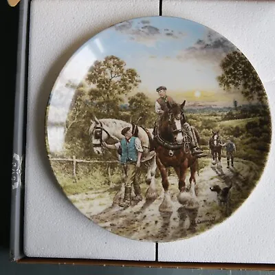 Wedgewood Collectors Plate 'End Of The Day' COA Life On The Farm Collection 1990 • £10