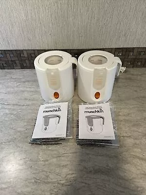 Munchkin X 2 -90 Second Fast High Speed Baby Bottle Warmers White. 2 Warmers • $29