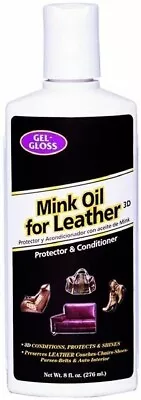 Gel-Gloss TRMO-8 Mink Oil Leather Conditioner And Protector- 8 Oz. DEAL!! • $8.33