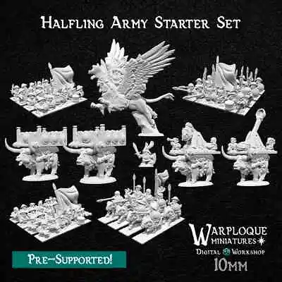 Halflings Army - 10mm Detailed Miniatures Oldhammer Warmaster Kings Of War • £45