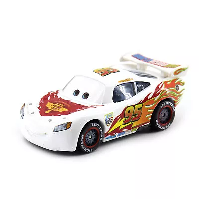 Disney Pixar Cars 2 RARE NO.95 COMMEMORATIVE White Lightning McQueen**10% Off • $8.99