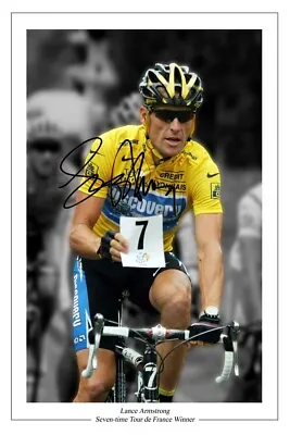 £2.99 • Buy Lance Armstrong Signed Autograph Photo Print Tour De France Cycling