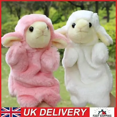 Cute Sheep Kids Toy Environmental Animal Hand Puppets Soft For Toddlers And Kids • £6.69