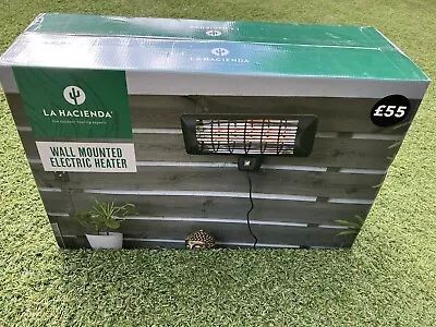 £11.99 • Buy La Hacienda Wall Mounted 2000 Watt 2kW  Electric Outdoor Garden Patio Heater New