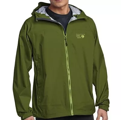 Mountain Hardwear Plasmic Ion Rain Jacket Waterproof Dry.q Evap Mens Medium Hike • $74.99