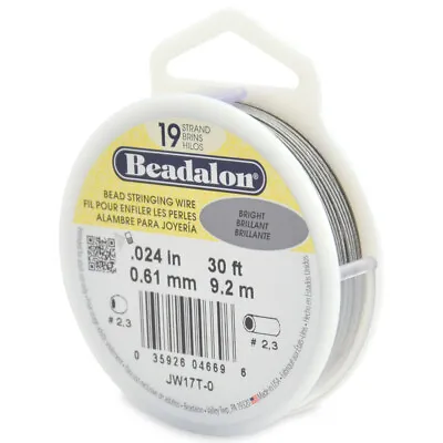 Beadalon 19 Strands Bead Stringing Wire Stainless Steel * Many Colors & Sizes • $51.54
