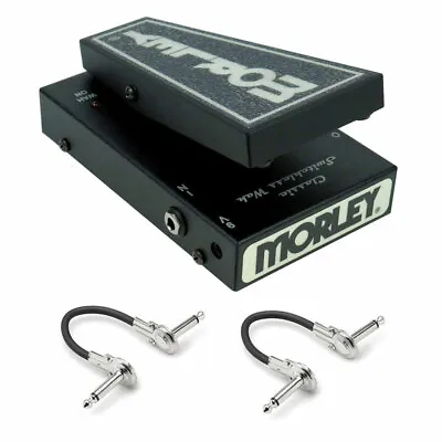 Morley 20/20 Mini Classic Switchless WAH Pedal W/  2x Phone (1/4 ) Cables • $114.99