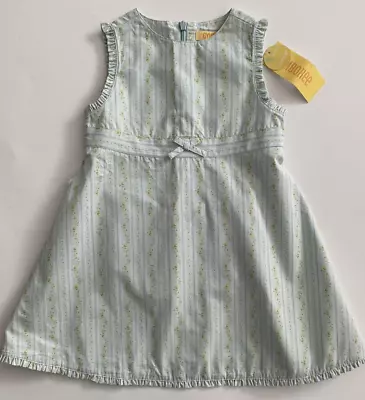 Gymboree Rosy 2005 Sleeveless Dress Blue Floral Easter Spring Size 18-24M NWT • $36.99