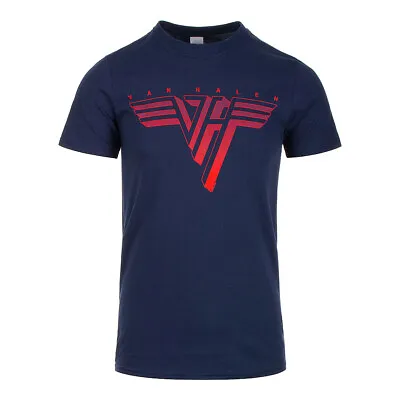 Official Van Halen Classic Red Logo T-Shirt (Navy) • £19.99