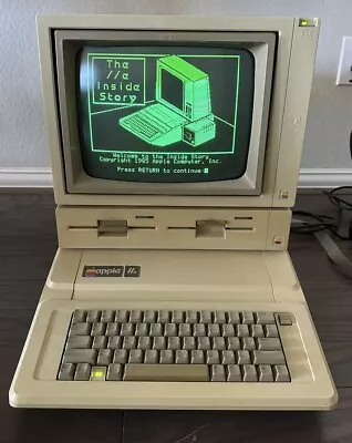 Vintage Apple IIe (2e) Computer W/ DuoDrive And Monitor  • $475