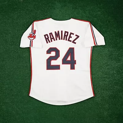 Manny Ramirez 1993 Cleveland Indians Men's Home White Cooperstown Jersey • $149.99