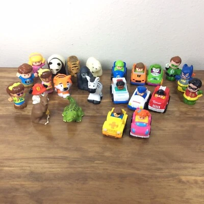 $24.99 • Buy Fisher-Price Little People Wheelies Cars Racers DC Super Heroes Animals Lot 24