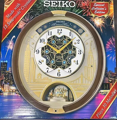 Seiko Swarovski Melody In Motion Wall Clock (QXM382BRH) • $60
