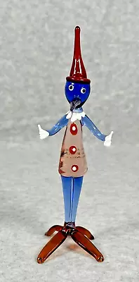 Murano Italy Venetian Art Glass Clown Joker Figure Figurine Murano Label • $14.99