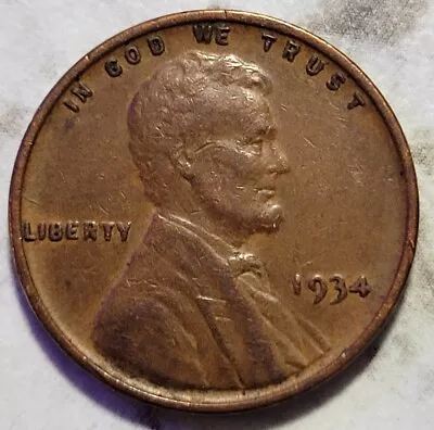 1934 P Philadelphia U.S. Lincoln Wheat Penny Free S&H BIN710 • $1.59