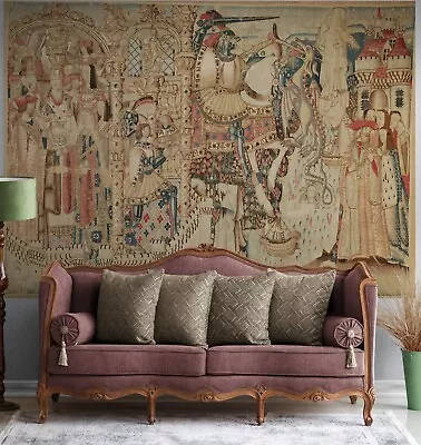 Medieval Woven Tapestry & Print Option Story Of Perseus And Andromeda RE418820 • $47